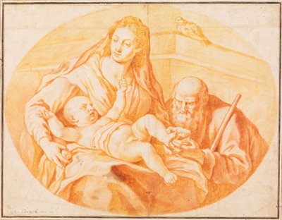 Pyhä perhe tekijältä Agostino Carracci