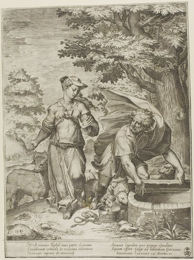 Jaakob ja Raakel tekijältä Agostino Carracci