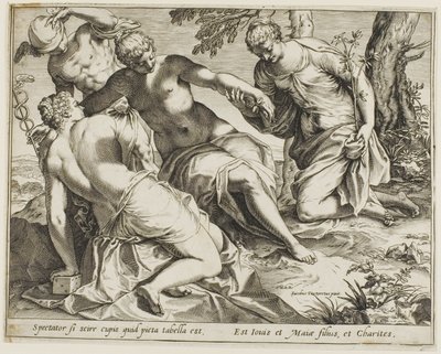 Merkurius ja armot tekijältä Agostino Carracci