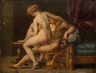 Alastomuus miehen ja naisen kanssa tekijältä Agostino Carracci