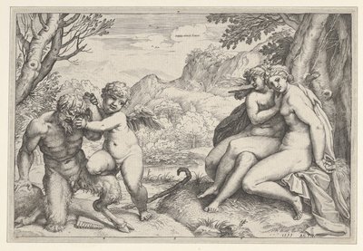 Rakkaus voittaa kaiken, 1599. tekijältä Agostino Carracci
