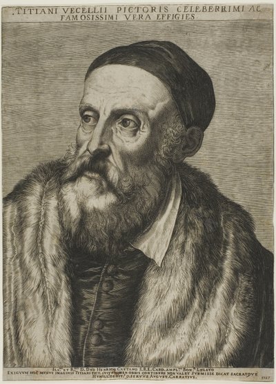 Titianin muotokuva tekijältä Agostino Carracci