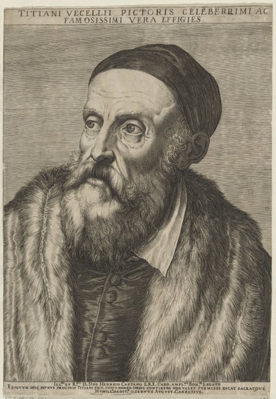 Taidemaalari Titianin muotokuva tekijältä Agostino Carracci