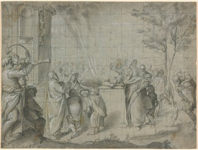 Peliaksen uhraus Neptunukselle tekijältä Agostino Carracci