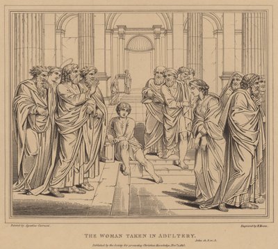 Aviorikoksesta vangittu nainen, John tekijältä Agostino Carracci