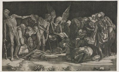 Allegoria kuolemasta ja kuuluisuudesta, 1518. tekijältä Agostino Musi
