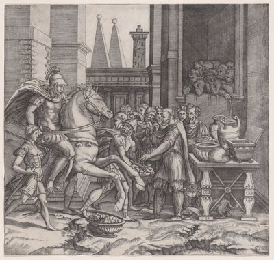 Camillus, päivätty 1531. tekijältä Agostino Veneziano