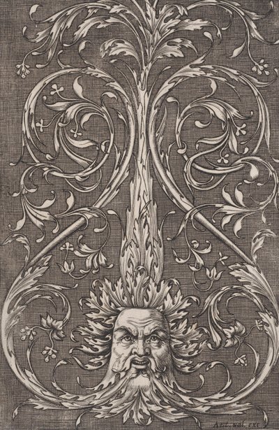 Koristepaneeli, n. 1514-36. tekijältä Agostino Veneziano