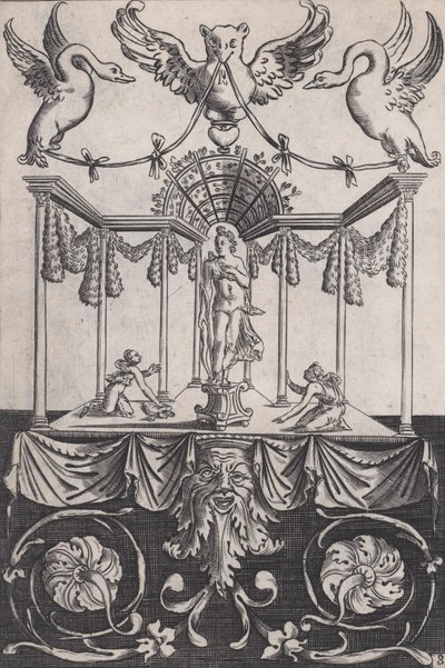 Koristepaneeli, n. 1514-36. tekijältä Agostino Veneziano