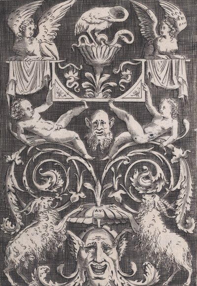 Koristepaneeli, n. 1514-36. tekijältä Agostino Veneziano