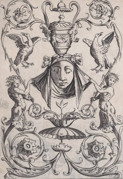 Koristepaneeli, n. 1514-36. tekijältä Agostino Veneziano