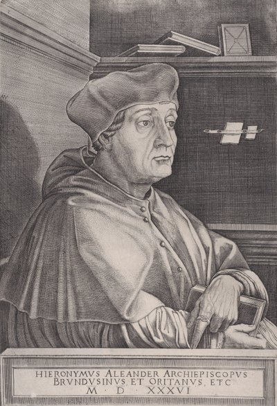 Brindisin arkkipiispa, päivätty 1536. tekijältä Agostino Veneziano