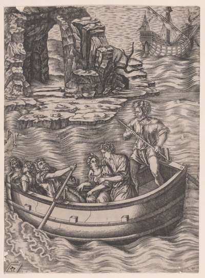 The Bark, n. 1514-36. tekijältä Agostino Veneziano