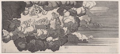 Olympukseen tuotu uutinen, päivätty 1516. tekijältä Agostino Veneziano