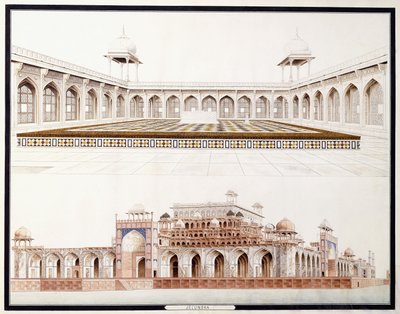Secundra, noin 1815 tekijältä Agra School