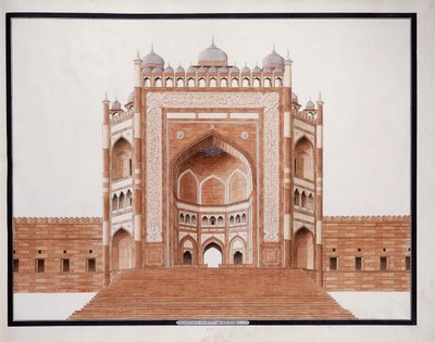Gateway at Futtypore, Sicri, c. 1815 tekijältä Agra School