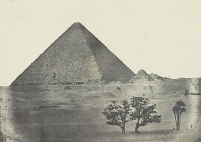 Cheopsin pyramidi, Keski-Egypti, 184951, painettu 1852. tekijältä Aimé Rochas