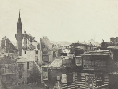 Yleisnäkymä otettu lännestä, Le Kaire, 184951, painettu 1852. tekijältä Aimé Rochas