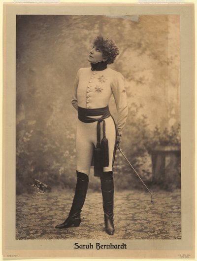 Sarah Bernhardt Reichstadtin herttuana (myöhemmin Rooman kuningas) tekijältä Aime Dupont