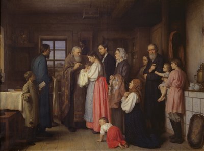 Ristiäiset, 1873 tekijältä Akim Egorovich Karneev