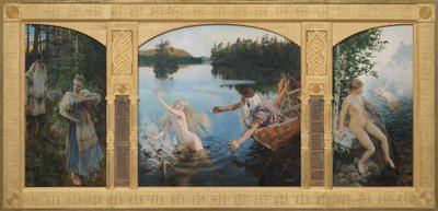 Aino-taru, triptyykki tekijältä Akseli Gallen-Kallela