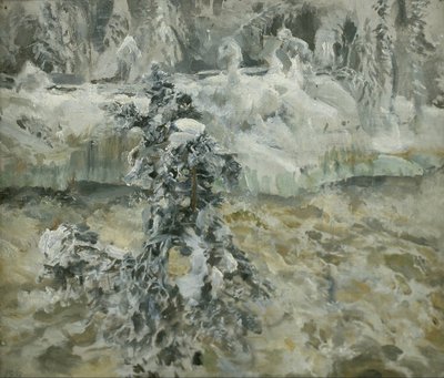 Imatra in wintertime, 1893 tekijältä Akseli Gallen Kallela