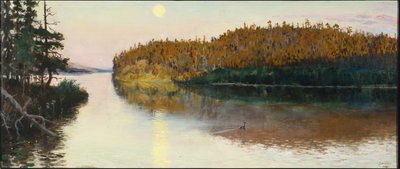 Landscape in Kuhmo, 1890. tekijältä Akseli Gallen Kallela