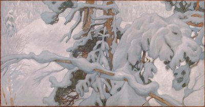 Talvi, tutkimus Juseliuksen mausoleumin freskoja varten. tekijältä Akseli Valdemar Gallen-Kallela