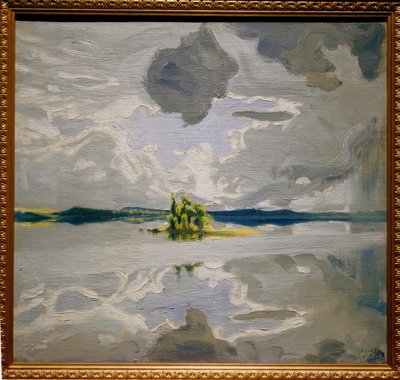 Pilviä järven yllä tekijältä Akseli Valdemar Gallen-Kallela