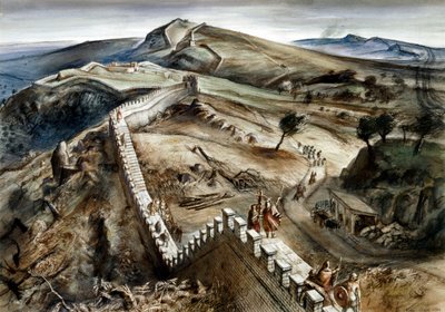 Walltown Crags, Hadrianuksen muuri, 200-luku, 1960-luku tekijältä Alan Ernest Sorrell