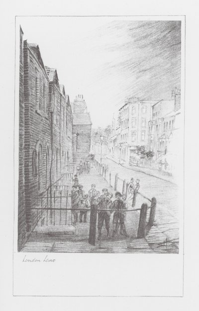 London Lanes: London Lane (litografia) tekijältä Alan Stapleton