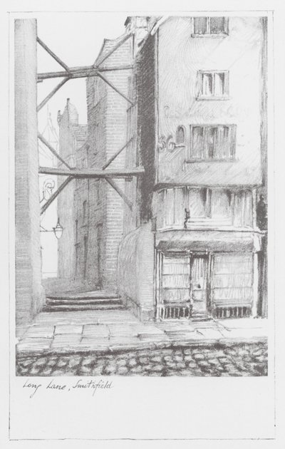 London Lanes: Long Lane, Smithfield (litografia): Long Lane, Smithfield (litografia). tekijältä Alan Stapleton