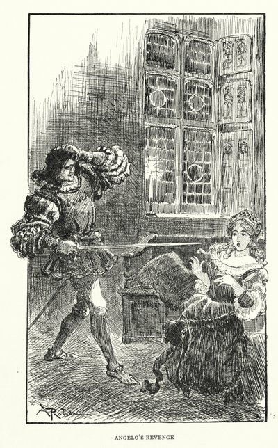 Kuvitus Balzacin Contes Drolatiques -teokseen (litografia). tekijältä Albert (after) Robida