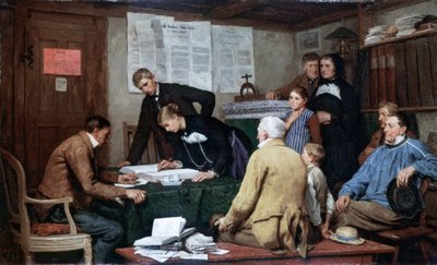 Siviiliavioliitto tekijältä Albert Anker