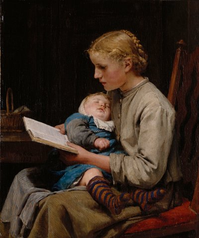 Rose ja Bertha Gugger, 1883 tekijältä Albert Anker