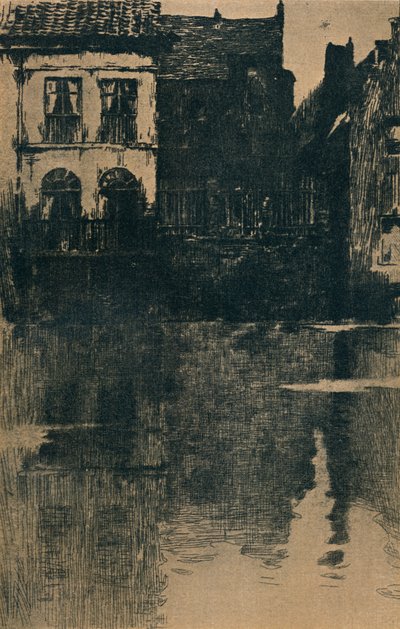 Vanhat talot veden äärellä, c 1886-1906, 1906-7 tekijältä Albert Baertsoen