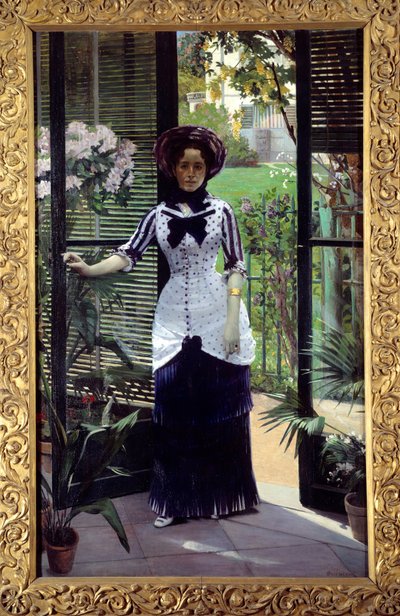 Kasvihuoneessa Albert Bartholomen (1848-1928) maalaus 1881 Su. 1,42 x 2,33 m Pariisi, Musee d