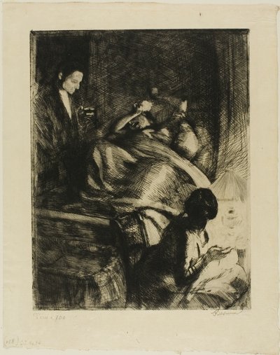 Toimitus, levy kolme Woman tekijältä Albert Besnard