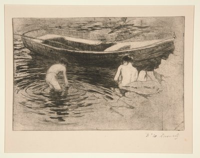 uinti? Talloires (uiminen Talloiresissa) tekijältä Albert Besnard