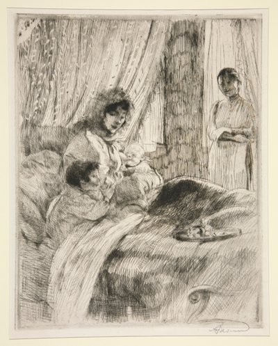 Lounas tai hyvää äitiyttä tekijältä Albert Besnard