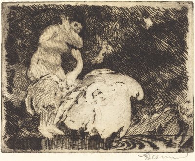 Leda uiminen tekijältä Albert Besnard