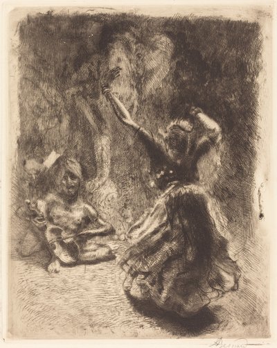 Tanjoren tanssija (La bayadère of Tanjore) tekijältä Albert Besnard