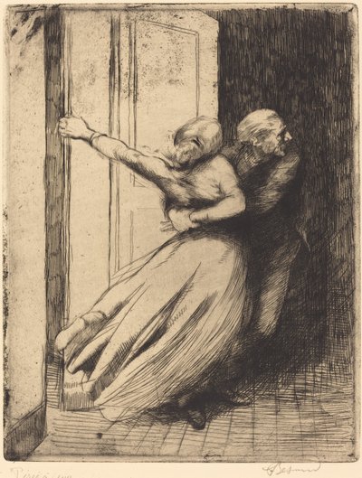 Raiskaus (Le Viol) tekijältä Albert Besnard