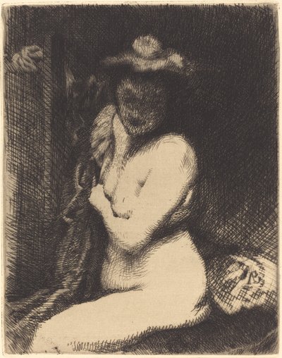 Nainen WC:ssä (La toilette) tekijältä Albert Besnard