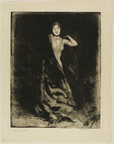 Nainen, etukuva teoksesta Nainen tekijältä Albert Besnard