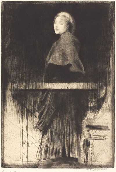 Nainen viitassa tekijältä Albert Besnard