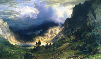 Myrsky Kalliovuorilla - Mt. Rosalie tekijältä Albert Bierstadt