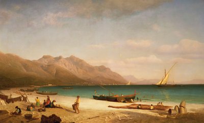 Salernonlahti, 1858 tekijältä Albert Bierstadt
