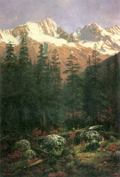 Kanadan kalliot tekijältä Albert Bierstadt