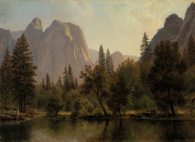 Cathedral Rocks, Yosemiten laakso tekijältä Albert Bierstadt
